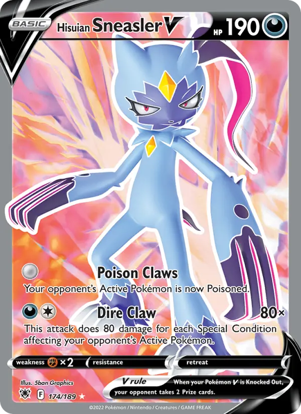 Hisuian Sneasler V 174 Astral Radiance Pokesingles