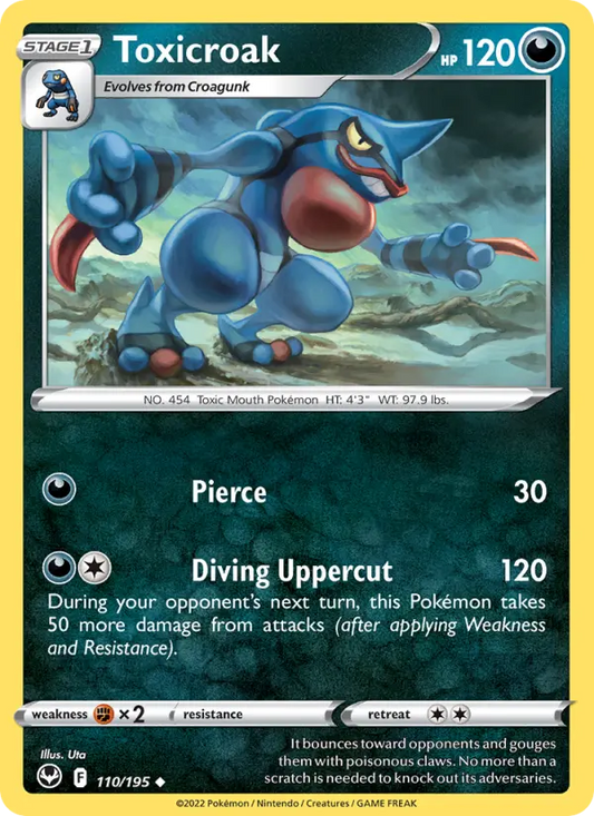 Toxicroak 110 Silver Tempest Pokesingles