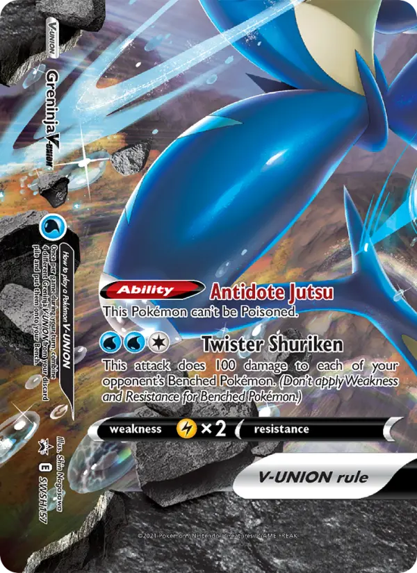 Greninja V-UNION SWSH157 SWSH Black Star Promos Pokesingles