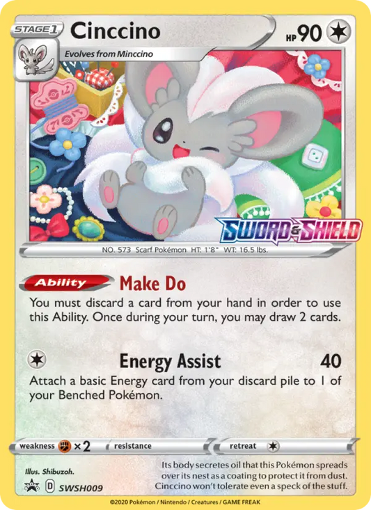 Cinccino SWSH009 SWSH Black Star Promos Pokesingles