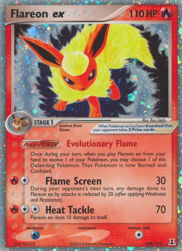 Flareon ex 108 Delta Species Pokesingles
