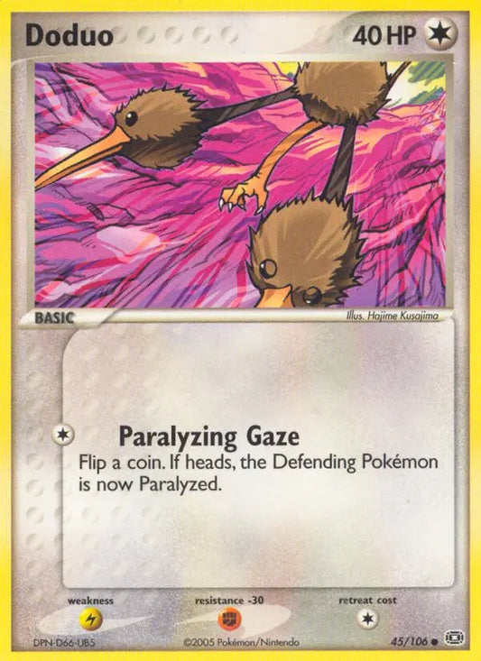 Doduo 45 Emerald Pokesingles