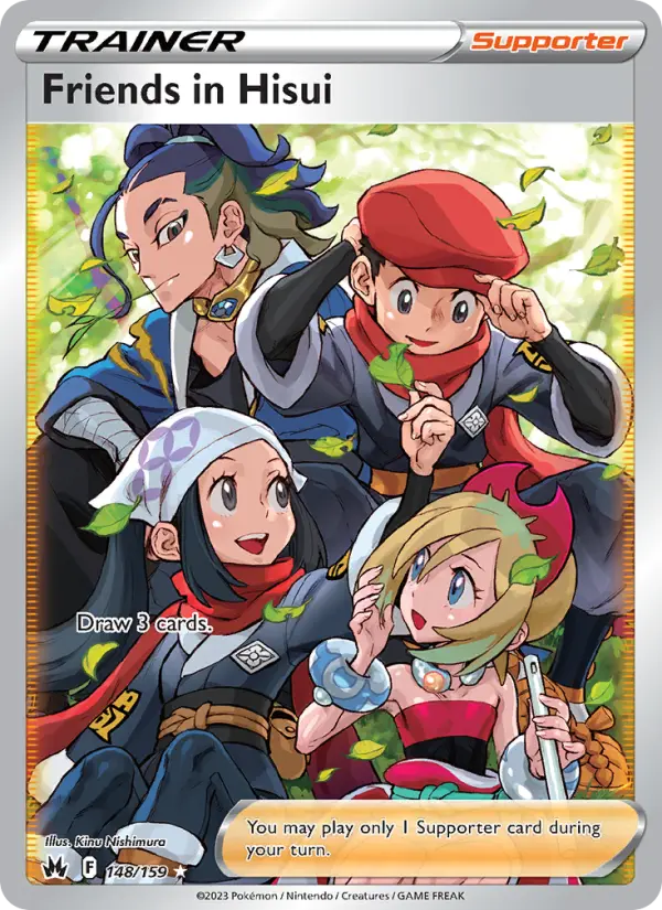 Friends in Hisui 148 Crown Zenith Pokesingles