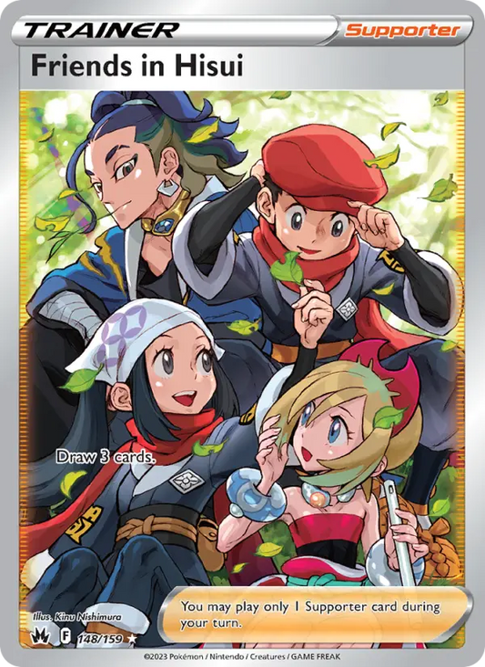 Friends in Hisui 148 Crown Zenith Pokesingles