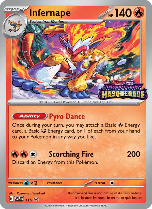 Infernape 116 SVP Black Star Promos Pokesingles