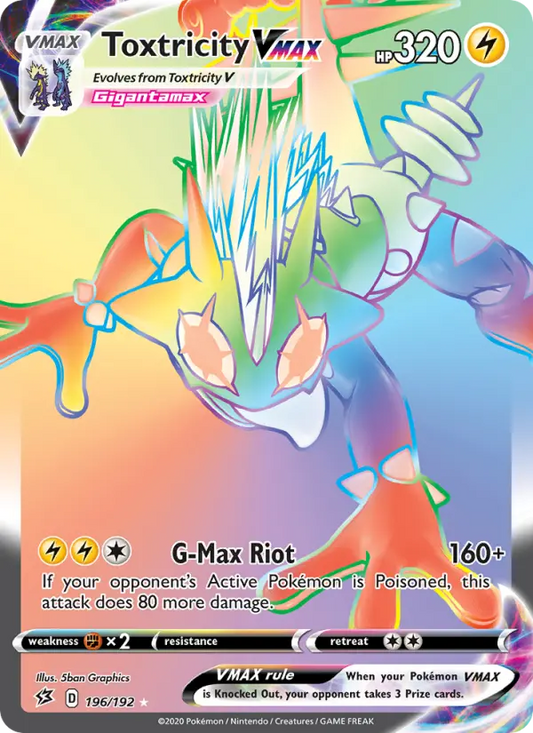 Toxtricity VMAX 196 Rebel Clash Pokesingles