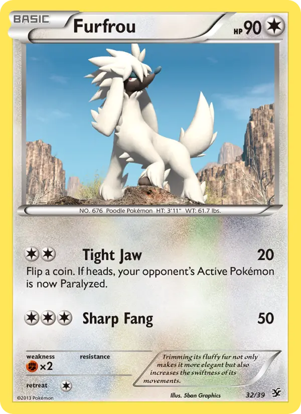Furfrou 32 Kalos Starter Set Pokesingles