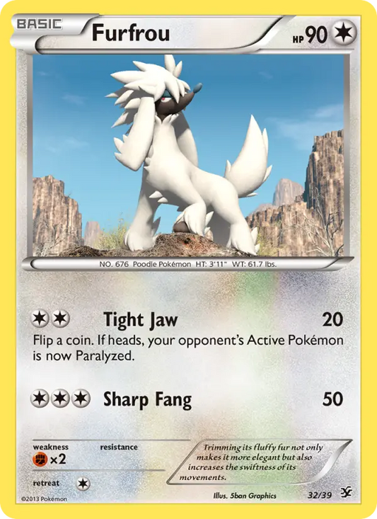 Furfrou 32 Kalos Starter Set Pokesingles