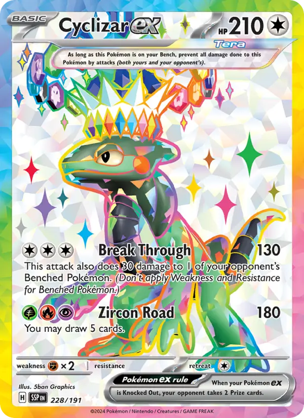 Cyclizar ex 228 Surging Sparks Pokesingles