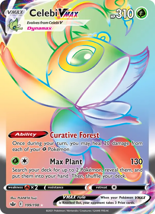 Celebi VMAX 199 Chilling Reign Pokesingles