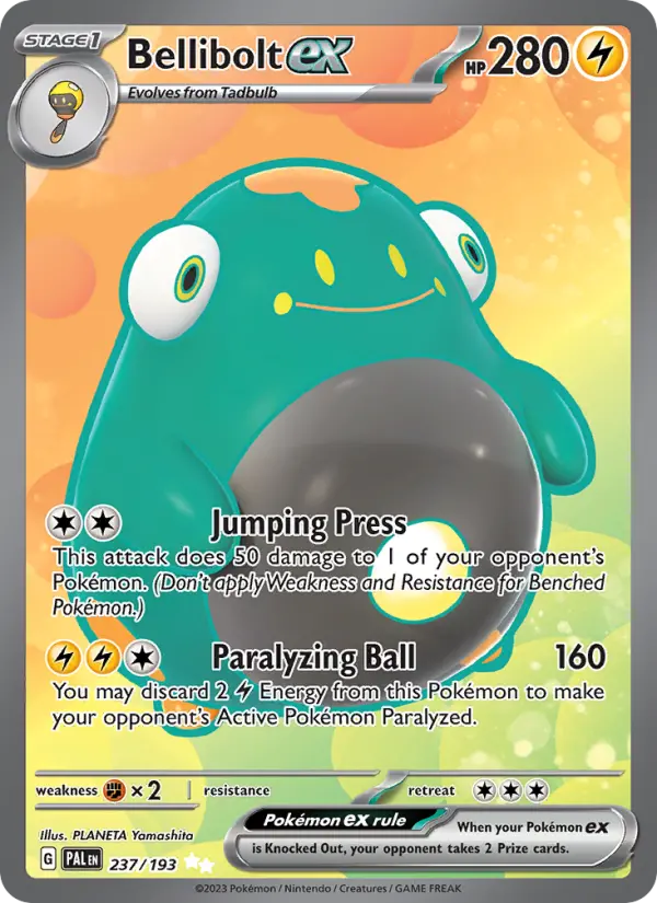 Bellibolt ex 237 Paldea Evolved Pokesingles
