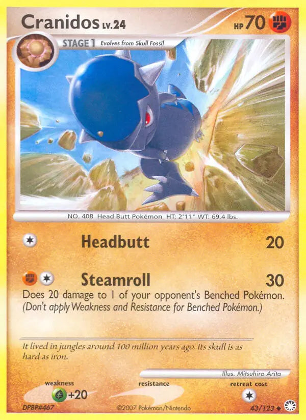 Cranidos 43 Mysterious Treasures Pokesingles