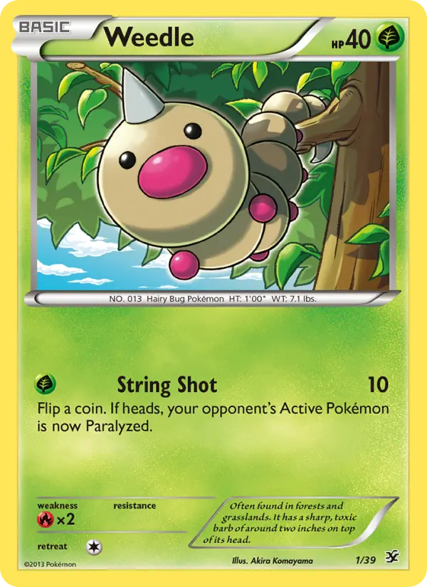 Weedle 1 Kalos Starter Set Pokesingles