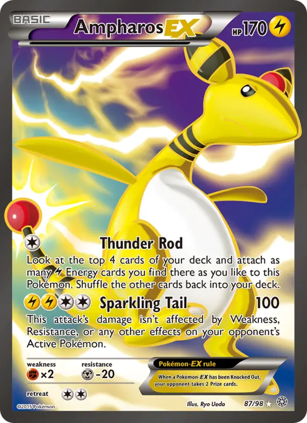 Ampharos EX 87 Ancient Origins Pokesingles