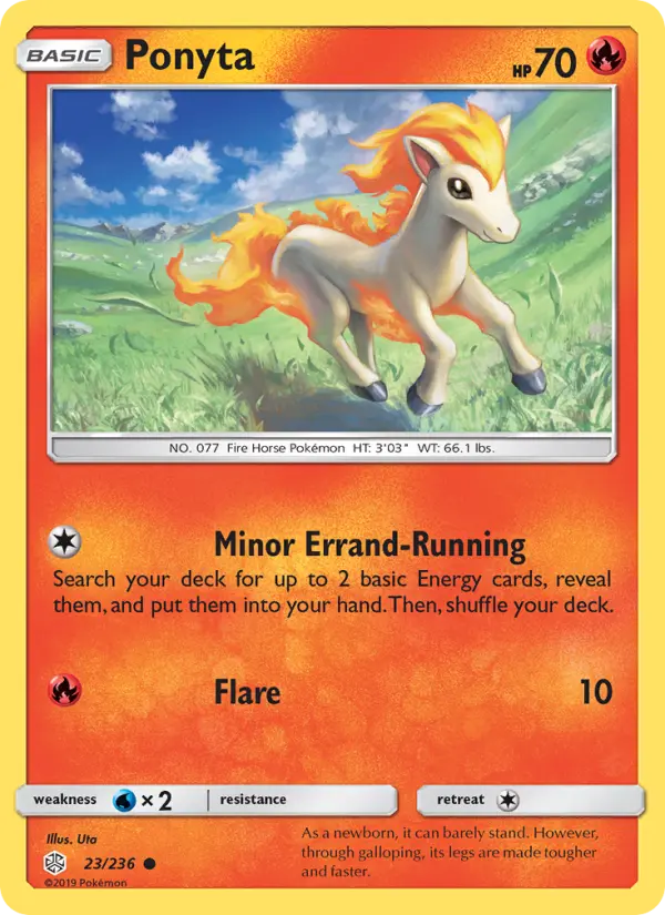 Ponyta 23 Cosmic Eclipse Pokesingles