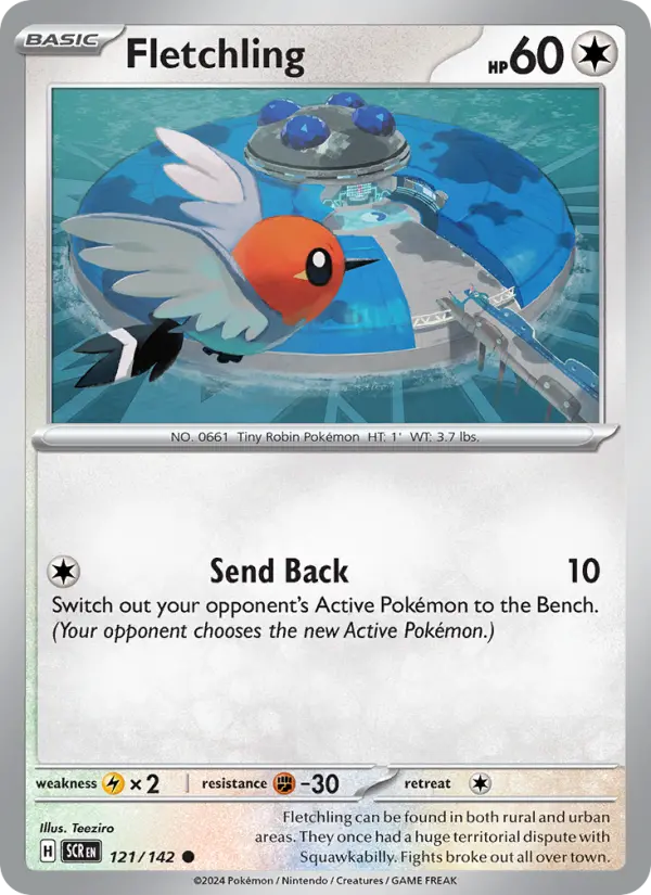 Fletchling 121 Stellar Crown Pokesingles