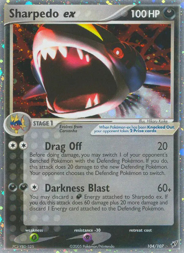 Sharpedo ex 104 Deoxys Pokesingles