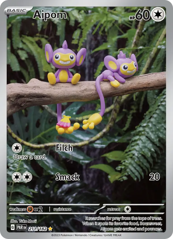 Aipom 211 Paradox Rift Pokesingles