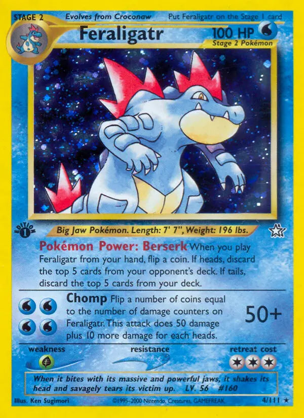 Feraligatr 4 Neo Genesis Pokesingles
