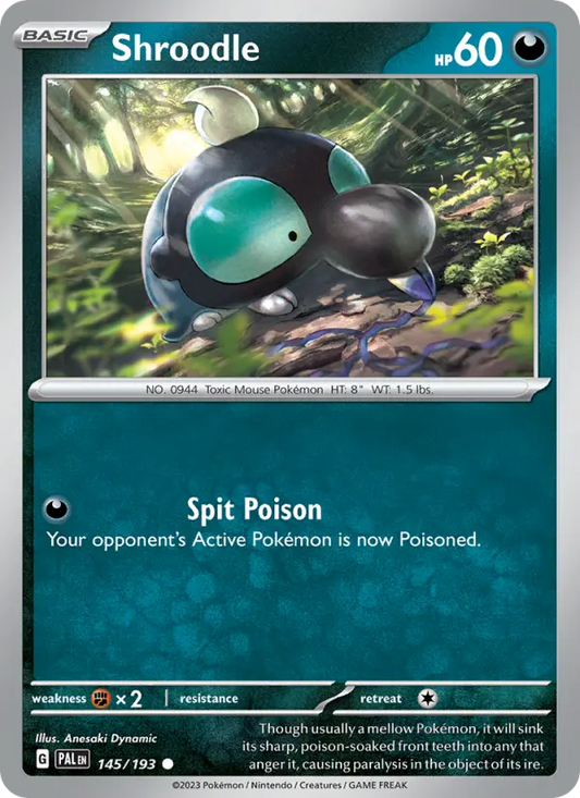 Shroodle 145 Paldea Evolved Pokesingles