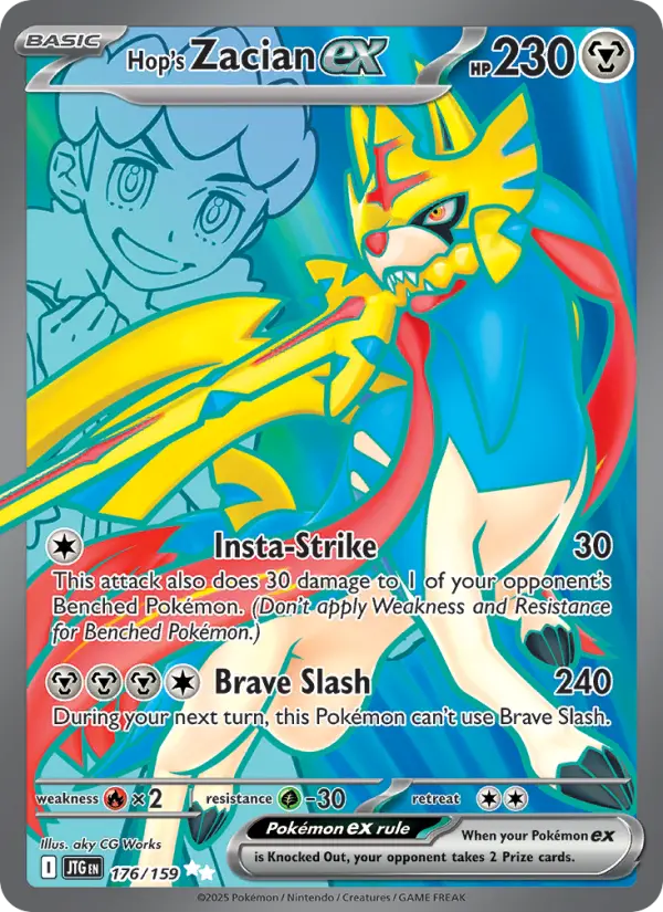 Hop's Zacian ex 176 Journey Together Pokesingles
