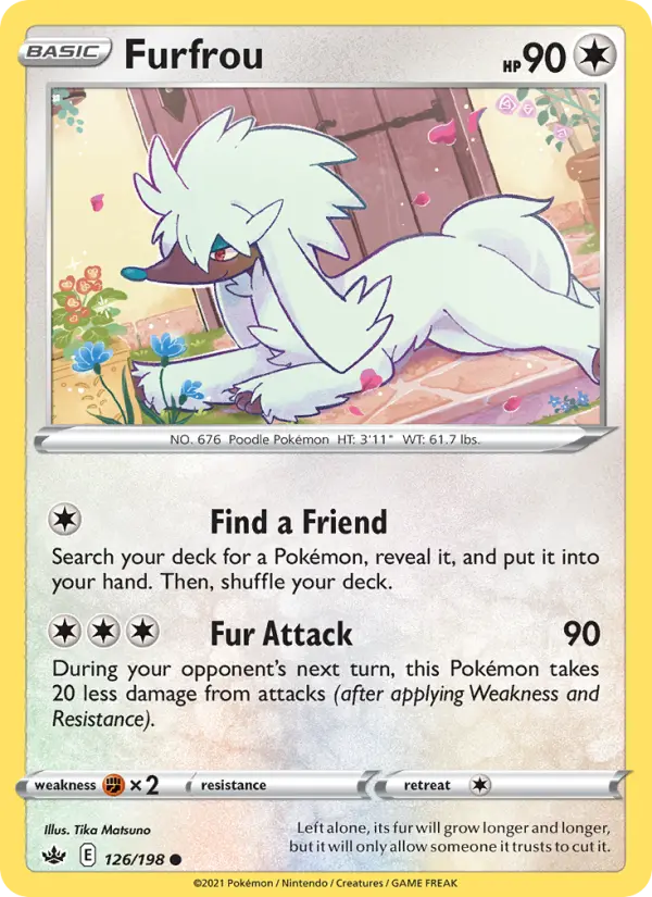 Furfrou 126 Chilling Reign Pokesingles
