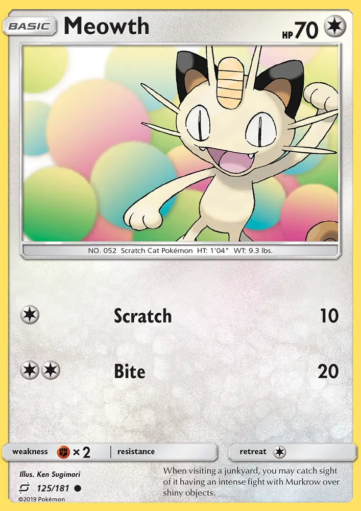 Meowth 125 Team Up Pokesingles