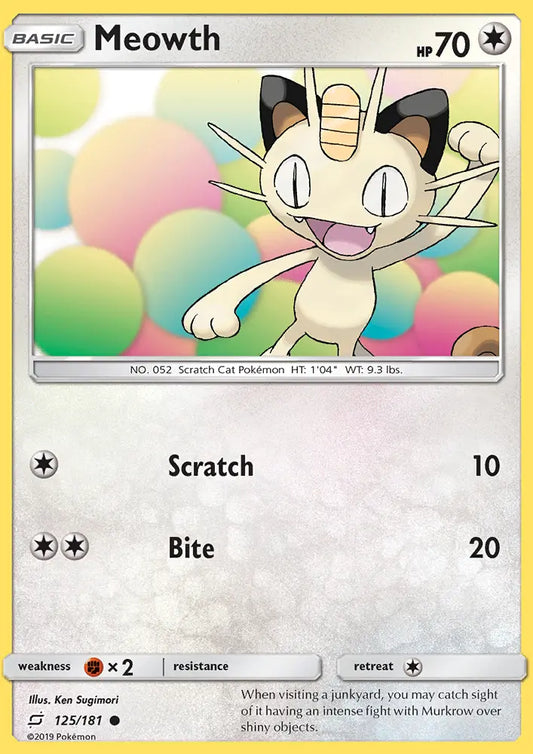 Meowth 125 Team Up Pokesingles
