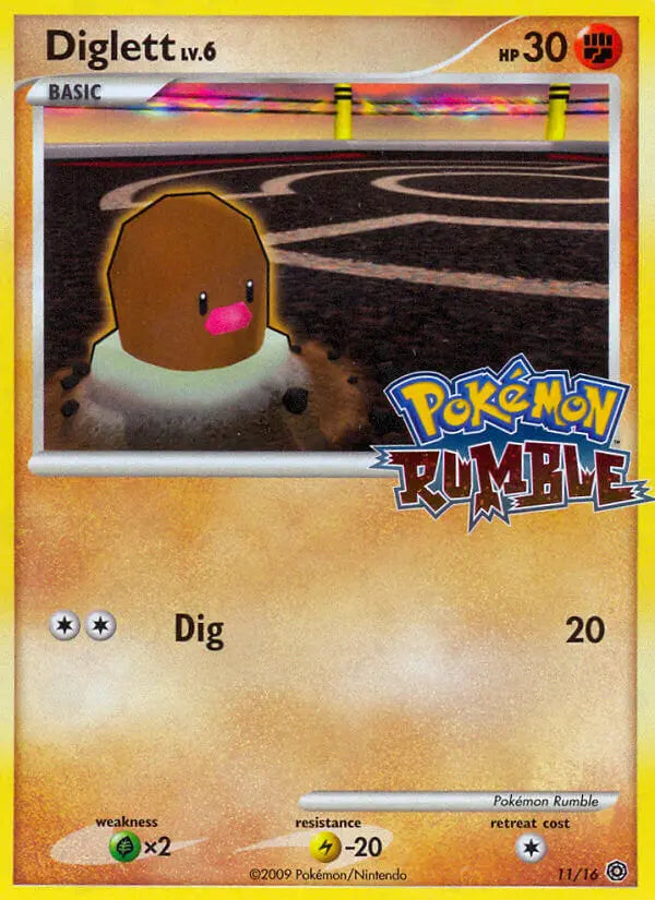 Diglett 11 Pokémon Rumble Pokesingles