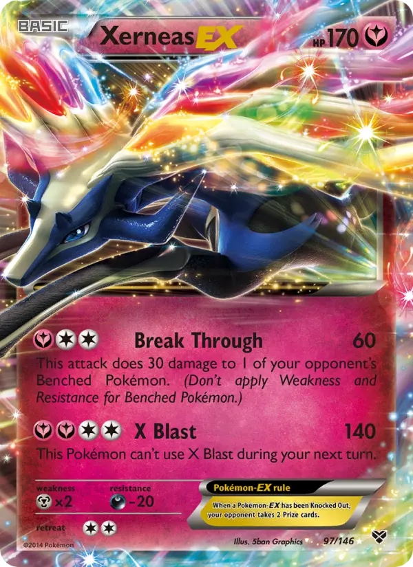 Xerneas EX 97 XY Pokesingles