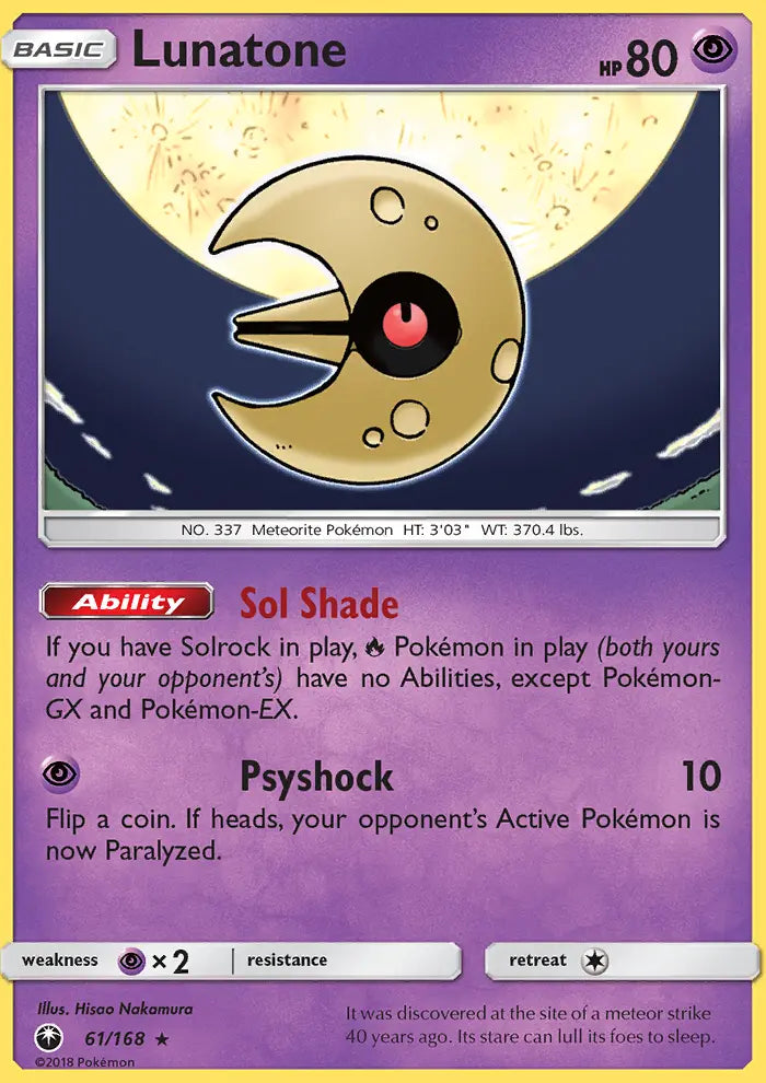 Lunatone 61 Celestial Storm Pokesingles