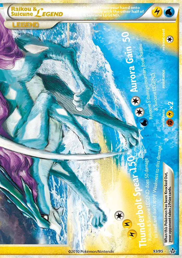 Raikou & Suicune LEGEND 93 Unleashed Pokesingles