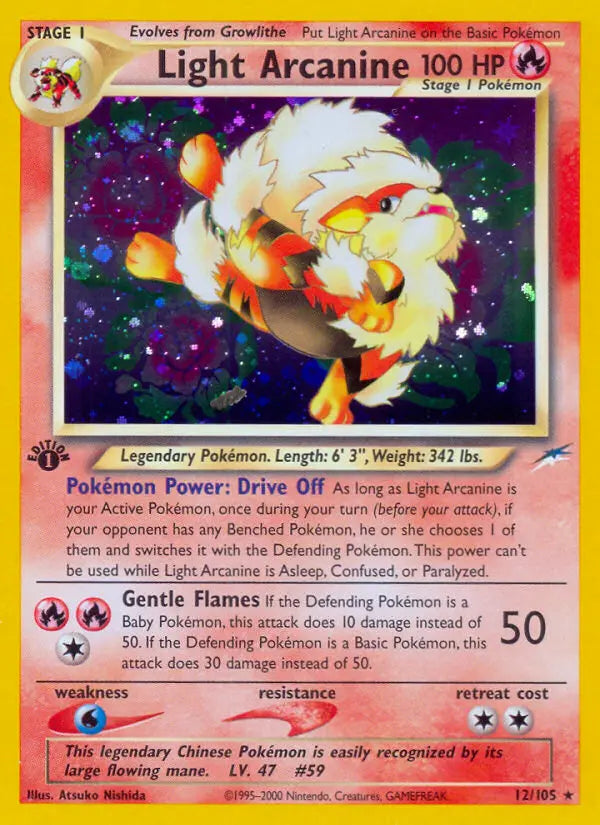 Light Arcanine 12 Neo Destiny Pokesingles