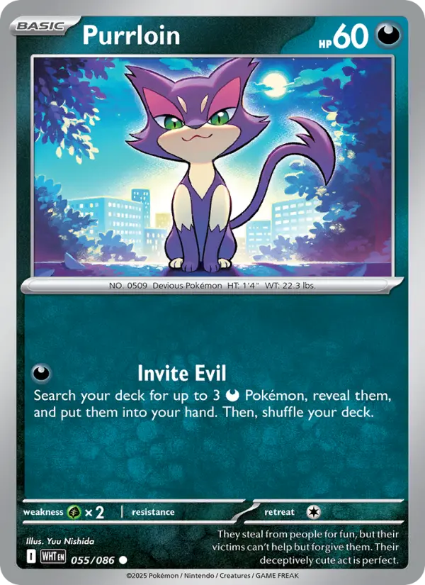 Purrloin 55 White Flare Pokesingles
