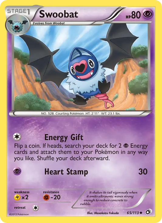 Swoobat 65 Legendary Treasures Pokesingles