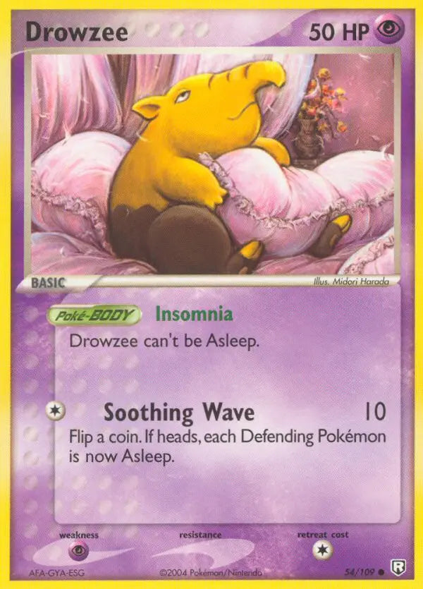 Drowzee 54 Team Rocket Returns Pokesingles