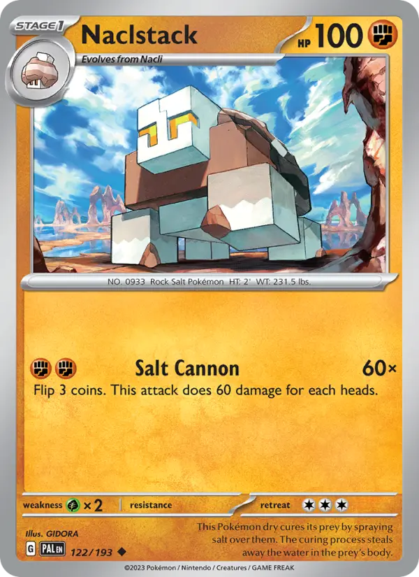 Naclstack 122 Paldea Evolved Pokesingles
