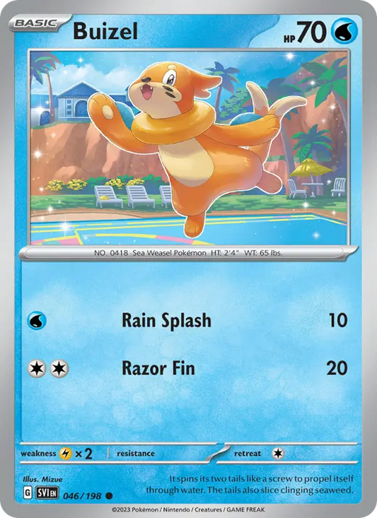 Buizel 46 Scarlet & Violet Pokesingles