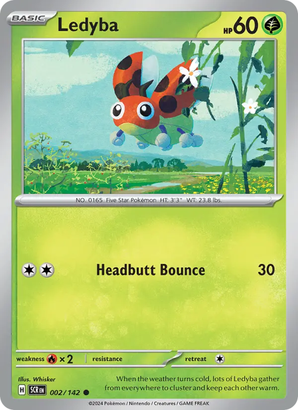 Ledyba 2 Stellar Crown Pokesingles
