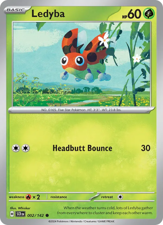 Ledyba 2 Stellar Crown Pokesingles