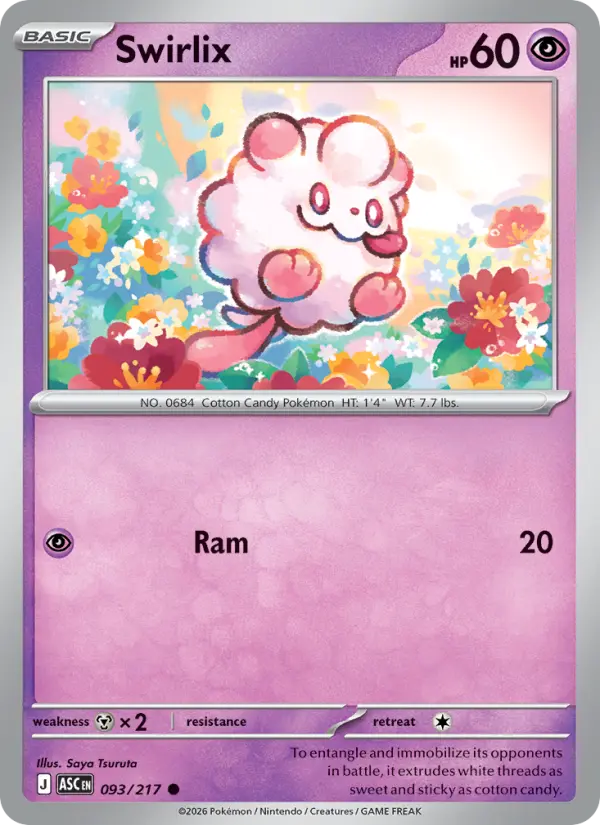 Swirlix 93 Ascended Heroes Pokesingles
