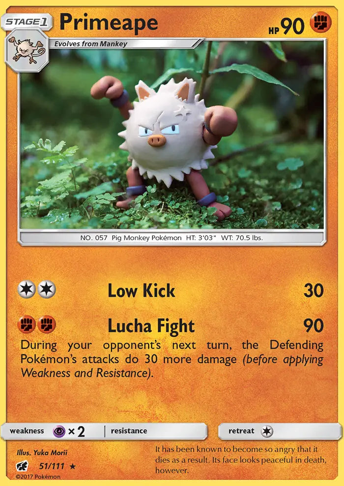 Primeape 51 Crimson Invasion Pokesingles