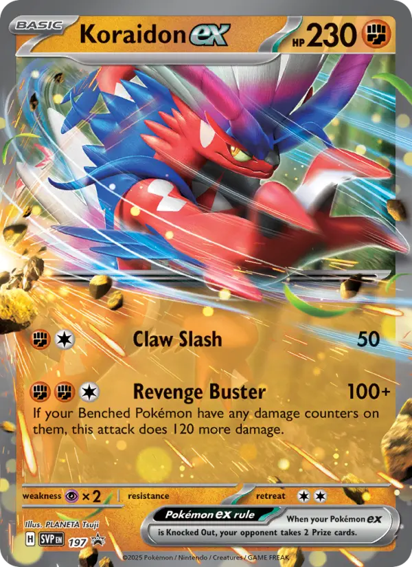 Koraidon ex 197 SVP Black Star Promos Pokesingles