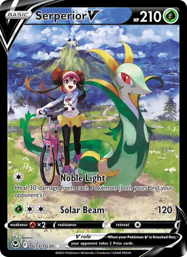 Serperior V TG13 Silver Tempest Pokesingles