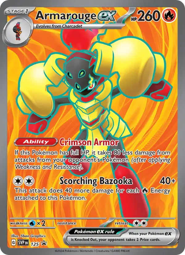 Armarouge ex 125 SVP Black Star Promos Pokesingles