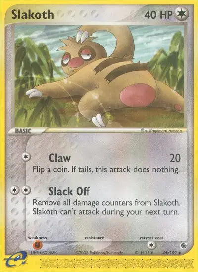 Slakoth 45 Ruby & Sapphire Pokesingles