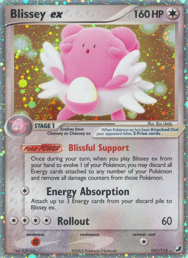 Blissey ex 101 Unseen Forces Pokesingles
