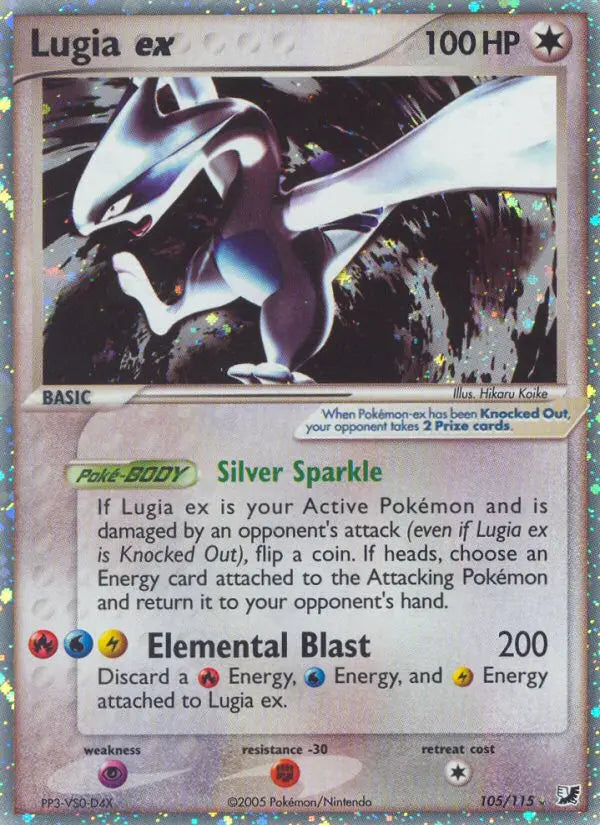Lugia ex 105 Unseen Forces Pokesingles