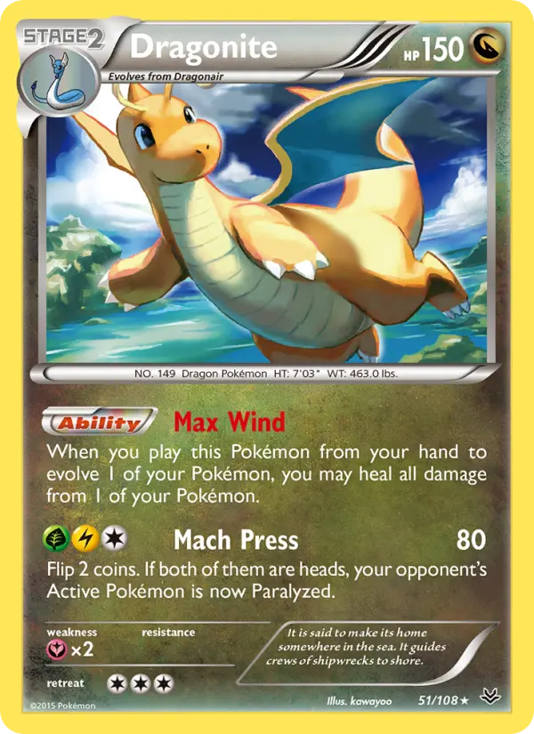 Dragonite 51 Roaring Skies Pokesingles