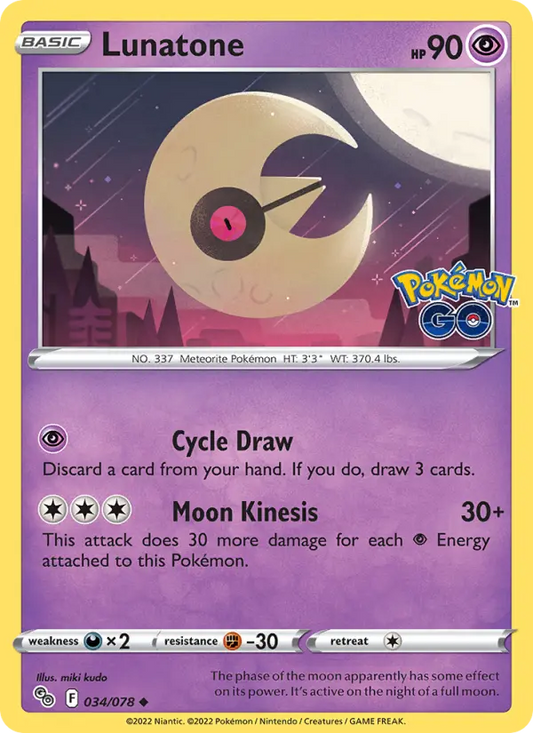 Lunatone 34 Pokémon GO Pokesingles